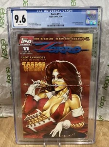 TOPPS COMICS ZORRO #11 LADY RAWHIDE APP., LISNER Key Fire BAD GIRL Cgc 9.6 - Picture 1 of 2