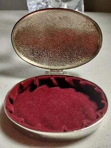 Silber Schmuckkästchen mit floralem Design - Bild 1 von 7