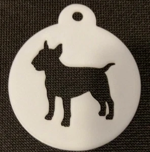 Bull Terrier Dog Cupcake Cookie Biscuit Coffee Stencil - 2 sizes available - Picture 1 of 2