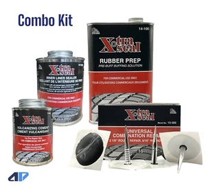 Xtra Seal Patch-Plug/Glue/Sealant/Pre-Buff Tire Repair Combo Set Great Kit! - Picture 1 of 11
