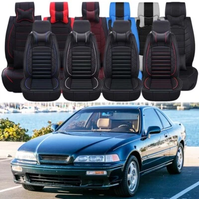 PU Leather Car Seat Cover 2-5 Seats Protector Cushion For Acura Legend 1986-1995 Foto 1 de 4