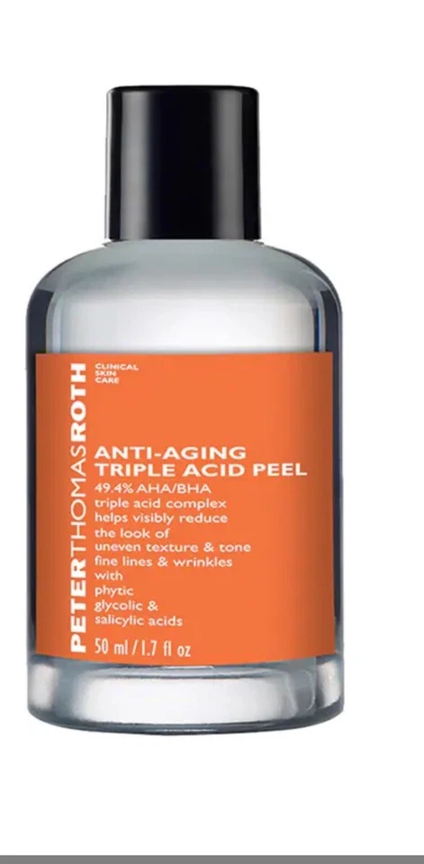 Peter Thomas Roth exfoliante/exfoliante triple ácido antienvejecimiento 1,7 oz ¡Nuevo! Foto 1 de 1