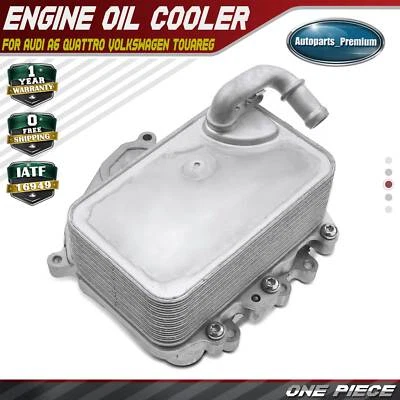 Engine Oil Cooler for Audi A6 Quattro Volkswagen Touareg 2014-2016 3.0L Diesel - Image 1 of 4