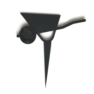 Wheelbarrow Cake Toppers, Various Colours, Sizes & Personalised Optionen - Picture 1 of 5