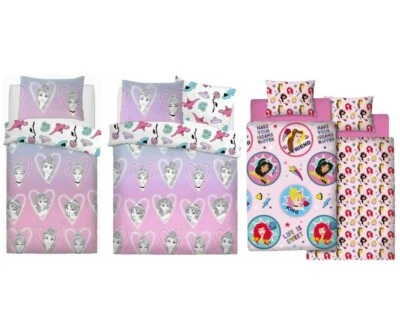 DISNEY PRINCESS DUVET COVER SET SINGLE DOUBLE KIDS BEDDING QUEEN NAP FEARLESS — 第 1/2 张图片