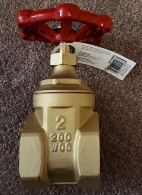 MUELLER-ProLine 100-408HC- 200 PSI /200WOG Threaded Gate Brass Valve 2 inch - Image 1 of 4