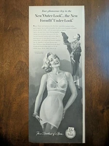 Anuncio estampado sujetador y faja vintage Formfit 1953, arte retro sexy y único - Imagen 1 de 1