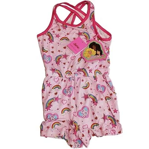 NEW Posh Peanut Size 5T-6T Barbie Star Power Criss Cross Back Romper 1 piece - Picture 1 of 7