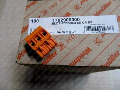 2pcs new 1702900000 BLZ 7.62/03/90B SN weidmuller