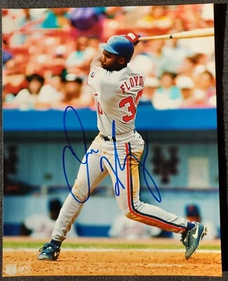Fotografía autógrafa de Cliff Floyd Montreal Expos MLB 8x10 Foto 1 de 4