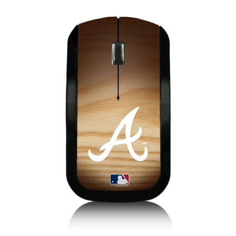Atlanta Braves Wood Bat Wireless USB Mouse Cover