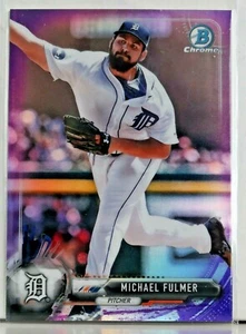 2017 BOWMAN CHROME MICHAEL FULMER PURPLE REFRACTOR /250 - Picture 1 of 2