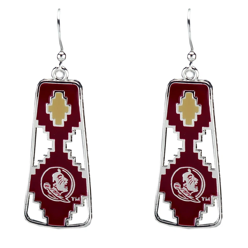 Pendientes aztecas con licencia oficial de Florida State Seminoles Foto 1 de 1