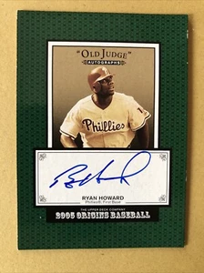 Phillies Ryan Howard Signed Origins Old Judge 2004 Upper Deck - Bild 1 von 8