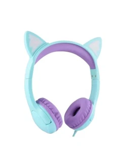 Kids Headphones, 85dB Safe Volume Limited Cat Ears - Picture 1 of 2