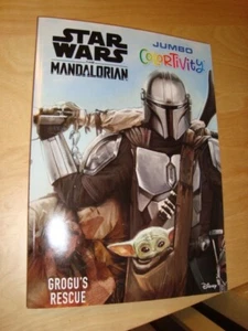 Star Wars THE MANDALORIAN JUMBO Activity Coloring Book - Grogu's Rescue - Picture 1 of 2