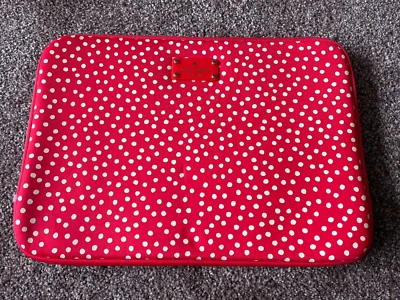 Funda para portátil Kate Spade roja blanca a lunares 16" nueva por favor leer Foto 1 de 2