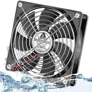 GDSTIME 120Mm X 25Mm 12V DC IP67 Waterproof Fan High Speed Dual Ball Bearing - Picture 1 of 2