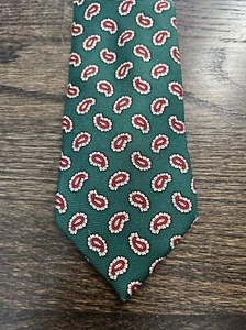 Vintage Façonnable Boutique Herren Krawatte, grün Paisley 100% Seide, Frankreich " - Bild 1 von 6