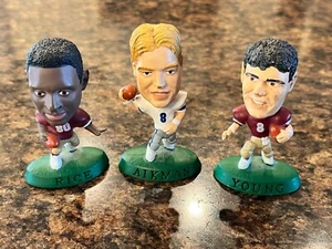 1996 Corinthian Headliners NFL Figuren Rice 030, Young 029, Aikman 006 - Bild 1 von 6