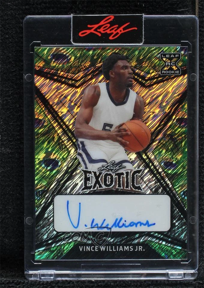 2022 Leaf Exotic Peacock Diagonal Shimmer 1/6 Vince Williams Jr Rookie Auto RC