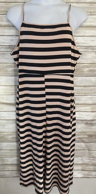 NUEVO NUEVO CON ETIQUETAS Boohoo TALLA 18 Mono a Rayas Sin Mangas J244 Foto 1 de 4