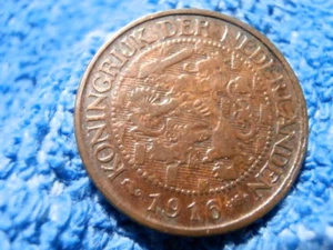 PAÍSES BAJOS: 1 CENTAVO 1916 EXTREMADAMENTE FINO PLUS (QUEEN WILHELMINA I) - Imagen 1 de 4