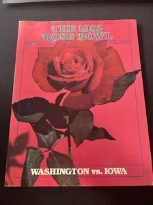 1982 Rose Bowl Game Program - WASHINGTON HUSKIES vs IOWA HAWKEYES - NCAA FB - Picture 1 of 12