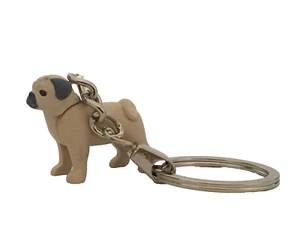Playmobil Pug Pakkun Lap japanese Dog Pug Ninken Kakashi Keychain - Box Dog - 3 - Picture 1 of 3