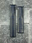 New 24Mm Blue Deployment Grain Leather Strap Watch Band For Breitling Avenger