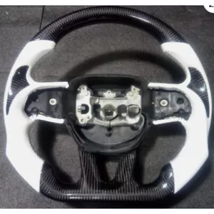 Carbon fiber Steering Wheel White For Dodge Charger Challenger Durango SRT 15+ - Bild 1 von 5