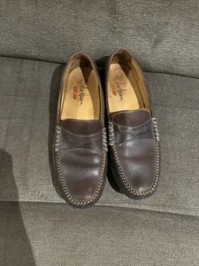 Cole Haan Air Penny Loafers Shoes Brown Leather Slip-On Moc Toe 9.5 M C07955 - Picture 1 of 8