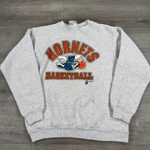 Vintage 90s Charlotte Hornets Sweatshirt Crewneck Youth Kids L 14-16 - Bild 1 von 6