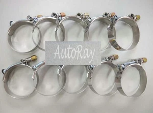10 x 2.25" Inch / 57mm ID Stainless Steel T-Bolt Silicone Hose Clamp (63-70mm) - Bild 1 von 6