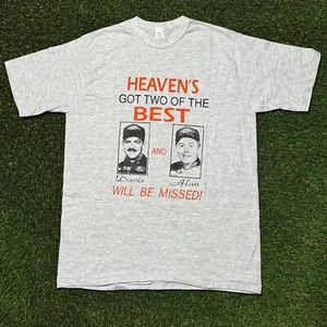 Davie Allison Alan Kulwicki RIP Nascar Vtg Drag Racing Single Stitch T Shirt -L - Picture 1 of 12