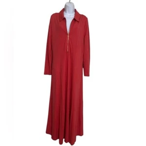 Maxi abito donna Soft Surroundings Swingtime cerniera davanti vestibilità L e svasato spesso - Foto 1 di 10