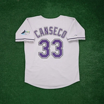 Camiseta deportiva para hombre Jose Canseco 1999 Tampa Bay Devil Rays gris carretera retro Foto 1 de 4