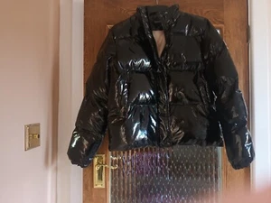 BOOHOO BLACK PUFFER JACKET - SIZE 8 - Picture 1 of 7