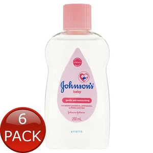 6 x J&J Baby Oil 200Ml - Picture 1 of 3