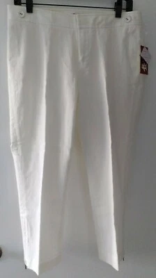 Pantalones Cortos/Capri Originales PENGUIN Munsingwear Damas Talla 8 Blancos Nuevos con Etiquetas  Foto 1 de 4