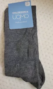 NWT Calzedonia Uomo Women's Cashmere Blend Crew Socks, GRAY ✔️ - Picture 1 of 2