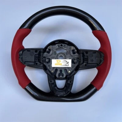 Volante de fibra de carbono para BMW MINI Cooper R56/F54/F55/F56/F57 2014-2020 Foto 1 de 4