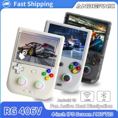ANBERNIC RG406V NEW Retro Game Console Handheld Android 13 8 + 128GB Card