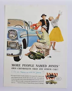 Anuncio de auto grande - Chevrolet 1956 (folleto de póster impreso en anuncios) - Imagen 1 de 1