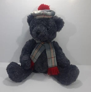 Hudson's Bay Company Tolmie 11 Zoll HBC Teddybär Tartan Schal Mütze Stofftier Plüsch - Bild 1 von 7