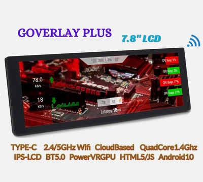Goverlay Plus LCD Wireless Computer Secondary Display Screen PC Monitor AIDA64 - Image 1 of 4