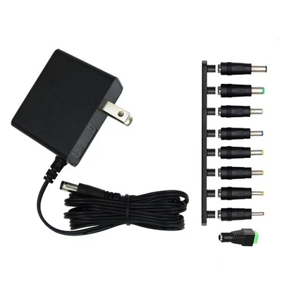 9V Power Supply9V 1.5A 13.5W Universal 100-240V AC to DC 9Volts 1.5A 1A 0.8A ... - Image 1 of 4