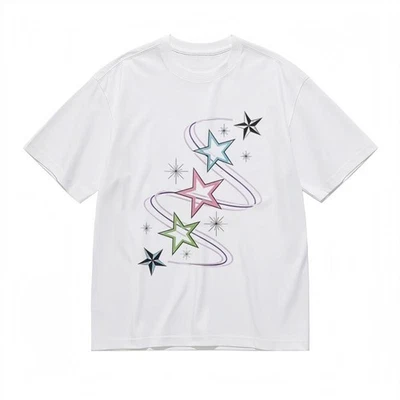 Women's Plus Size Comfy Classic T-Shirt Gradient Star With Starburst Graphic Tee - Image 1 of 4