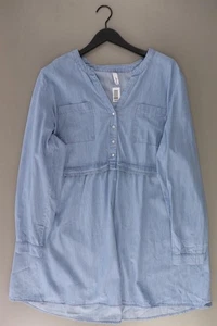 ⭐ sheego Langarmkleid Regular Kleid für Damen Gr. 50, XXL blau aus Baumwolle ⭐ - Bild 1 von 6