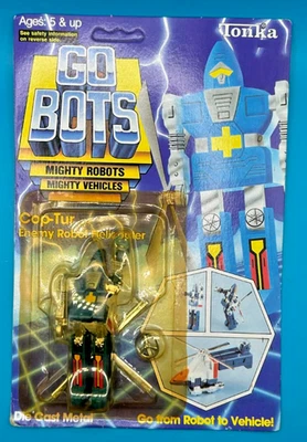COP-TUR MOC MINT ON SEALED CARD GOBOTS 1983 VINTAGE TONKA UNPUNCHED - Image 1 of 2